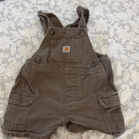 Carhartt Kids Overalls in Brown - Picture 1 of 4